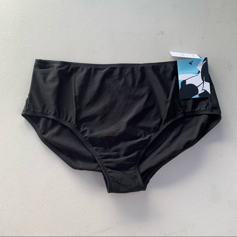 Black High Waisted Underwear Swimwear